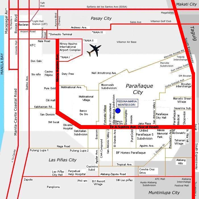 Vicinity Map of Regina Maria Montessori